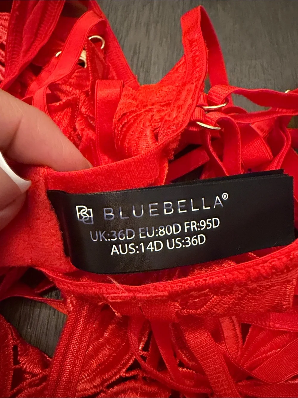 BLUEBELLA Ophelia Wired Bodysuit sz 36D
